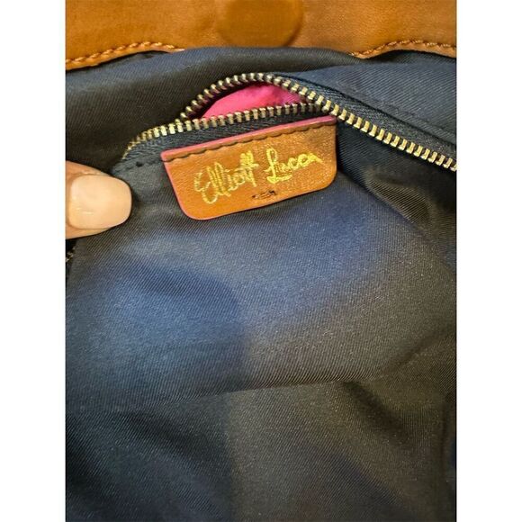 Elliott Lucca Vivien Large Brown Leather Hobo Bag Women's Shoulder Handbag - Picture 9 of 12